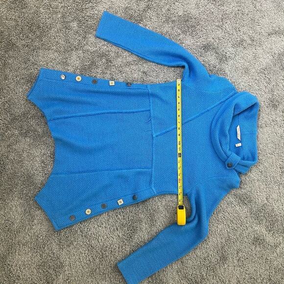 Soft Surroundings Vibrant Blue Tunic Size Small Cowl Neck - Picture 13 of 14